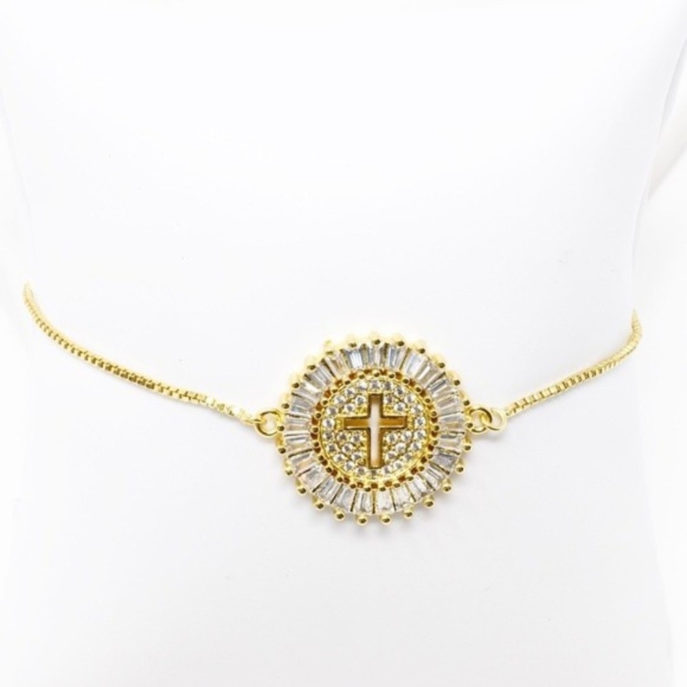 Adjustable Cross Bracelet
